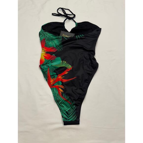 NEW Frederick's of Hollywood Cabarita Paradise Cut Out One-Piece Swimsuit S NWT - Picture 7 of 12